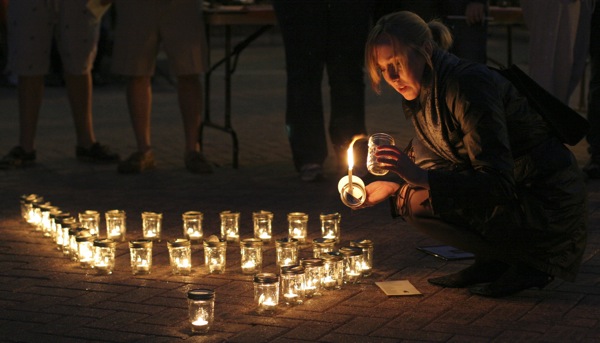 Vigil for Virginia Tech shootings