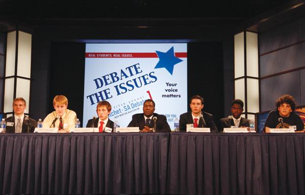 Candidates Discuss Issues at SA-Hatchet Debate