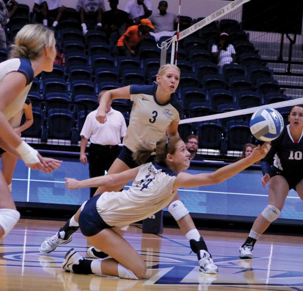 Colonials topple Howard volleyball