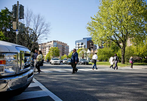 GW has teamed up with local groups, such as the Washington Circle Business Association, to develop neighborhood retail.