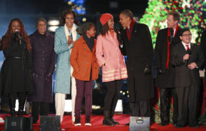 Obama, Christmas Tree lighting, ellipse, christmas