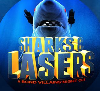 Promotional poster for Sharks and Laser. Photo courtesy of Brightest Young Things.