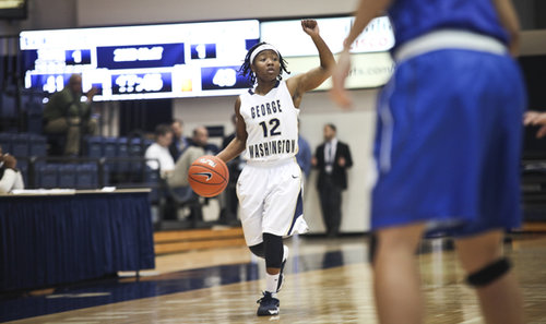 Graduate student Danni Jackson will look to run the Colonials offense with precision Saturday. Hatchet File Photo