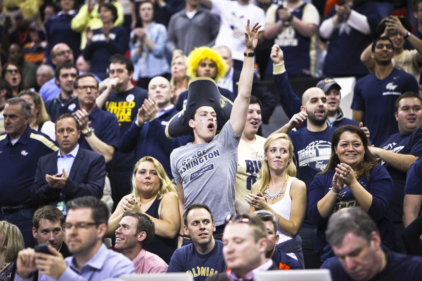 GW+fans+were+raucous+in+PNC+Arena+throughout+the+night.+Cameron+Lancaster+%7C+Assistant+Photo+Editor