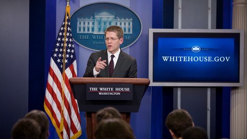 White House Press Secretary Jay Carney will speak to students at the School of Media and Public Affairs next Thursday. Official White House photo by Pete Souza