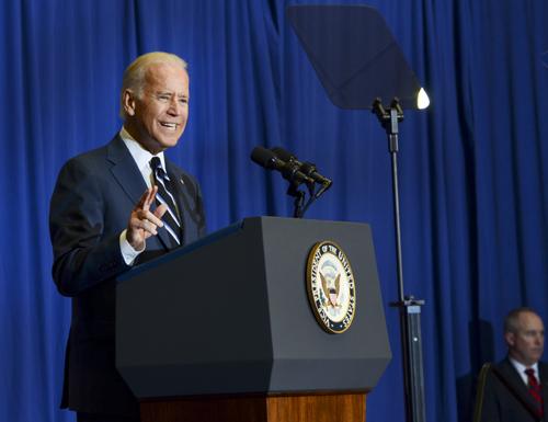 Vice President Joe Biden spoke about the congressional budget on campus Monday. File Photo by Katie Causey | Hatchet Photographer