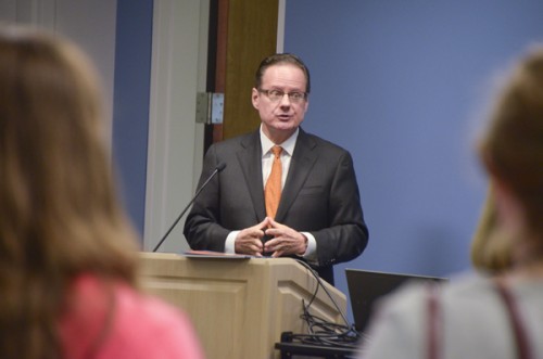 Elliott School of International Affairs Dean Michael Brown announced last week that he would leave his position this spring. Hatchet File Photo.