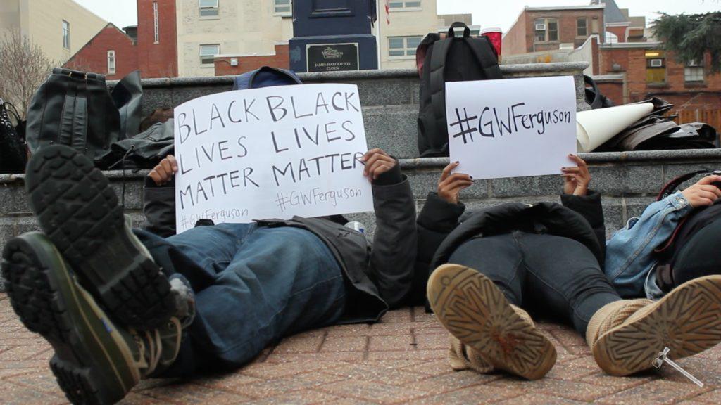 GW students stage "die-in" protest for Ferguson