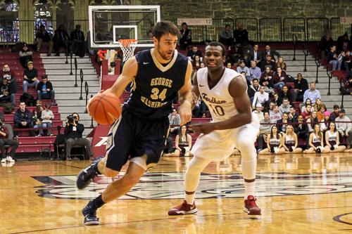 Senior John Kopriva scored 19 points, tying a career-high, to lead the Colonials in a 79-59 rout of Fordham. Mark Eisenhauer | Hatchet Staff Photographer