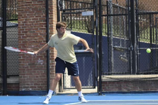 Mens tennis Francisco Dias is one of several standout athletes who will graduate in the Class of 2015. Hatchet File Photo