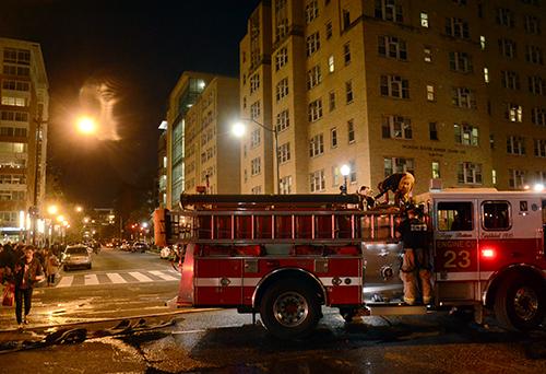 D.C. Fire and EMS extinguished the fire by about 5:45 p.m. Katie Causey | Photo Editor