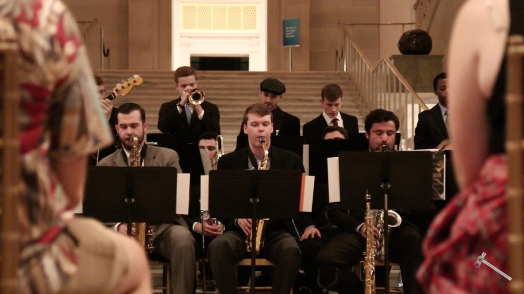 GW+Jazz+Orchestra+performs+in+the+Corcoran+Atrium