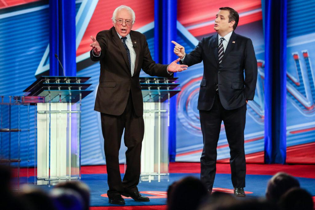 Senators Bernie Sanders and Ted Cruz faced off in a debate about the Affordable Care Act Tuesday night.
