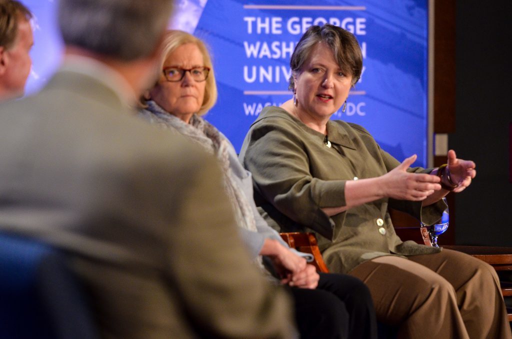 Kathleen Merrigan, the executive director of sustainability, said food policy is connected to other kinds of federal policies, like those on immigration.