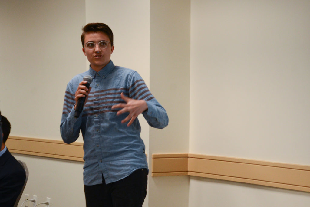 Ciaran Lithgow, the Student Association's director of sexual and gender identity policy, said transgender freshmen often deal with discriminatory or uncomfortable housing situations.