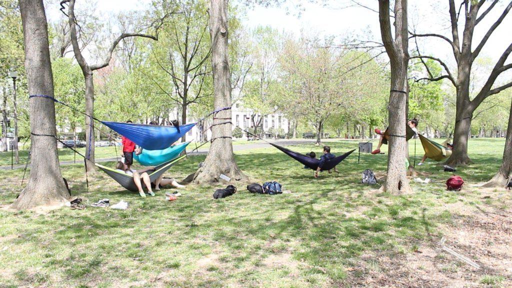 Students form new group on campus for hanging in hammocks