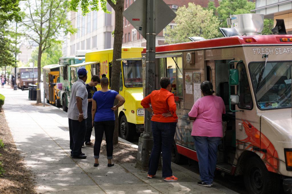 Food truck owners said the construction work on H Street has forced them out of their usual spots, hurting their businesses.