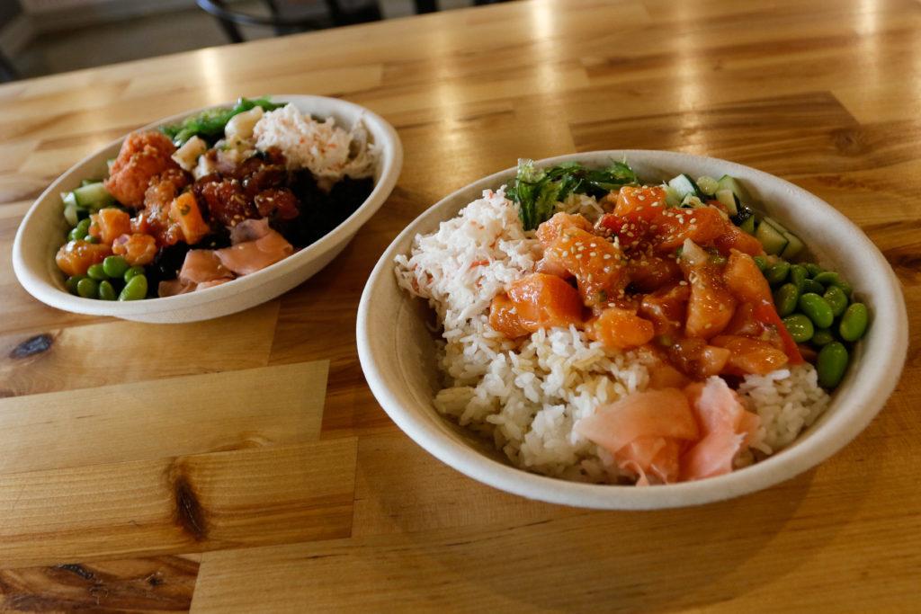 Poke%2C+a+Hawaiian+dish+that+features+raw+fish+mixed+with+sauce+atop+rice+and+other+toppings%2C+is+a+West+Coast+staple+that+is+now+offered+at+Papa+Poke+in+Penn+Quarter.