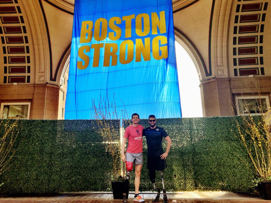 Adam Popp, a first-year graduate student and Air Force veteran, ran the Boston Marathon alongside tens of thousands of runners last week.