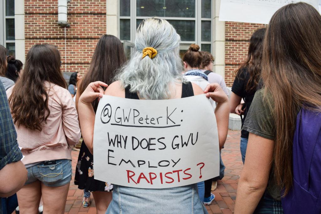 Two+weeks+ago%2C+students+protested+the+employment+of+a+student+manager+at+the+campus+recreation+center+who+was+found+guilty+of+sexual+violence.+The+protest+sparked+the+University+to+issue+a+response.