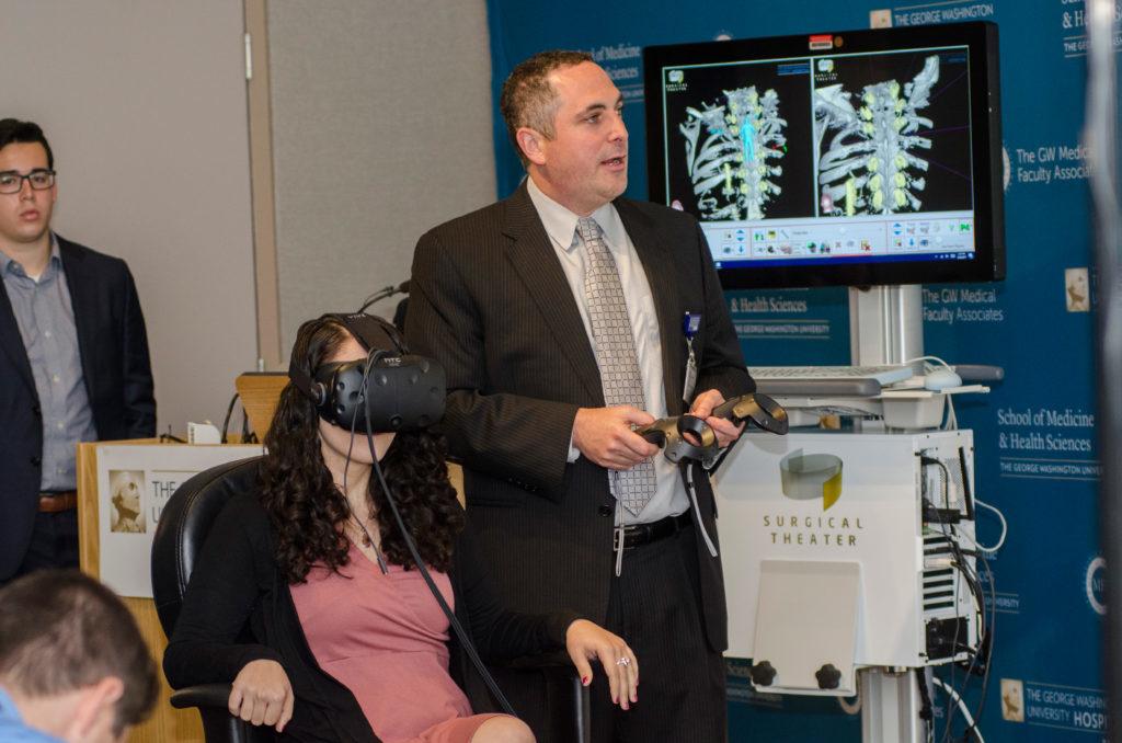 Precision Virtual Reality technology, created by the company Surgical Theater, arrived at the GW Hospital in April and gives doctors and their patients a view inside the body in 3D and in color.