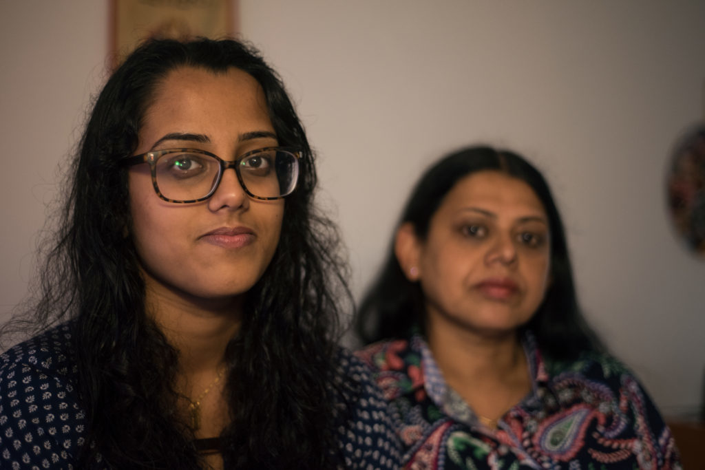 Junior Kashti Khans mother traveled to D.C. for move-in Thursday night, but she was unable to get a flight back home to Houston during Hurricane Harvey.
