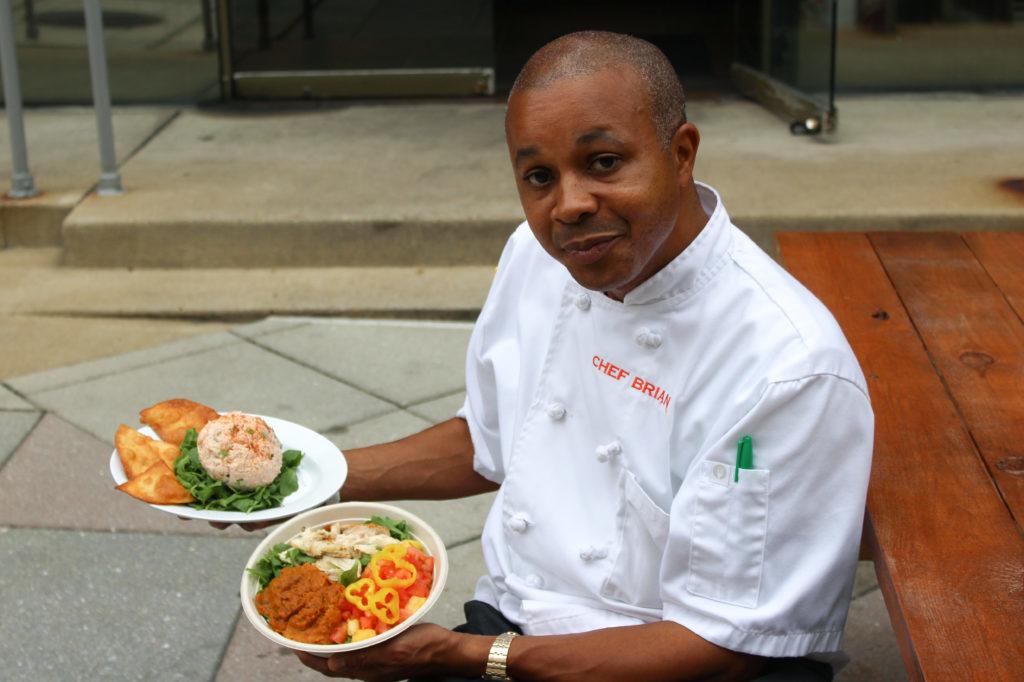 Brian Hill worked as a private chef for celebrities like Mary J. Blige, Mariah Carey and Eddie Murphy, but now he can be found riding his bike around the District delivering orders for Chef Brian’s Comfort Kitchen.