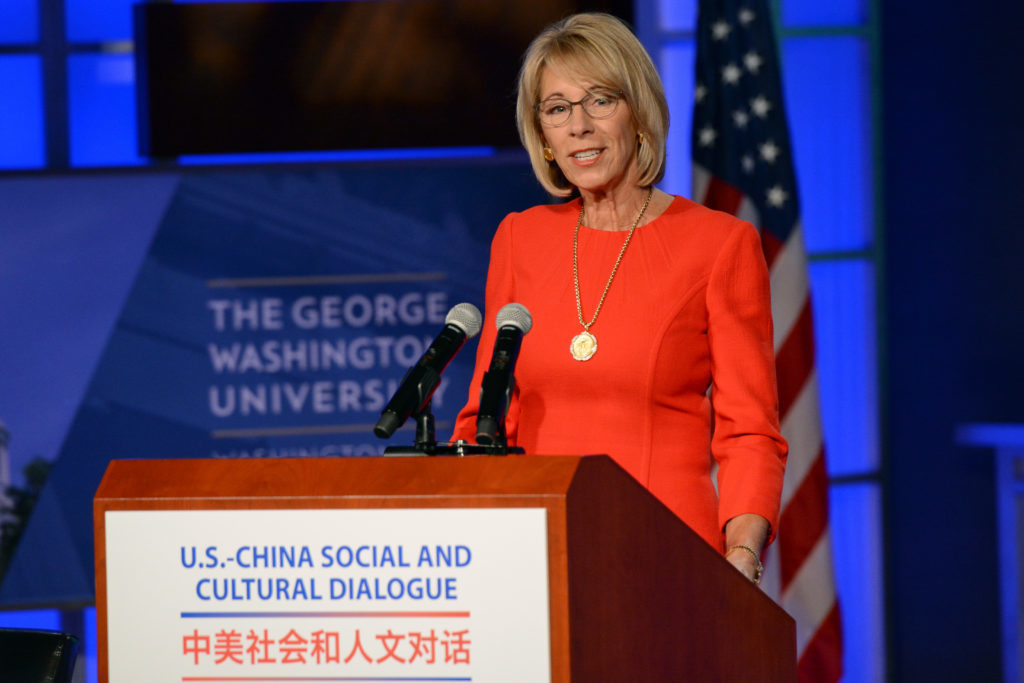 Education+Secretary+Betsy+DeVos+said+the+U.S.+can+learn+from+other+nations%2C+including+China%2C+to+improve+its+educational+system.