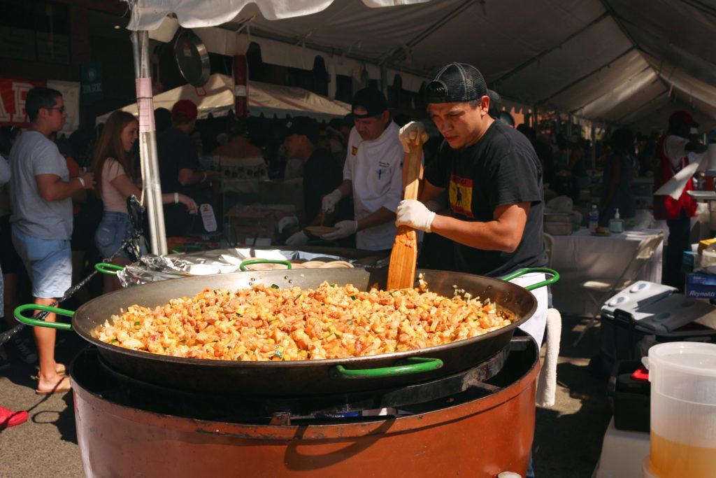 Bodega Spanish Tapas & Lounge served paella at their booth at Taste of Georgetown on K Street this weekend.