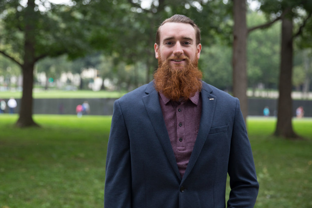 George Chewning, a second-year graduate student in the business school, helped pass a bill to create a memorial for those who have lost their lives in the War on Terror.