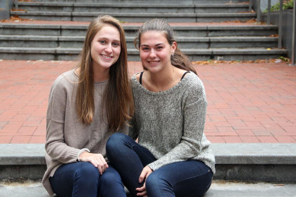 Freshman coxswains Kate O'Byrne and Laurel Wain are the only female student-athletes on a men's team in the Class of 2021.