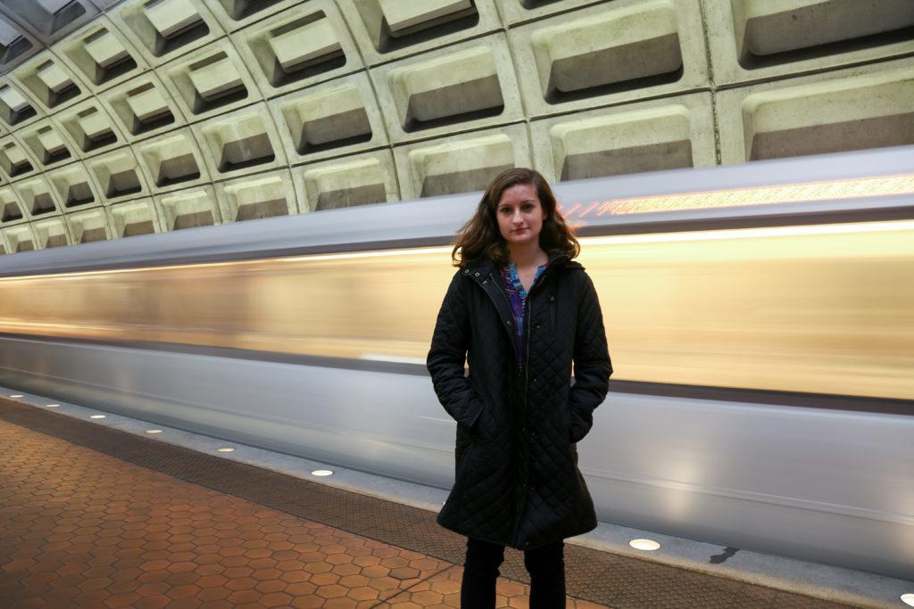 Margaret Wroblewski, a graduate student in the Corcoran School of the Arts and Design, has spent the past month photographing and interviewing women who have faced harassment in the Metro as part of a photography project.