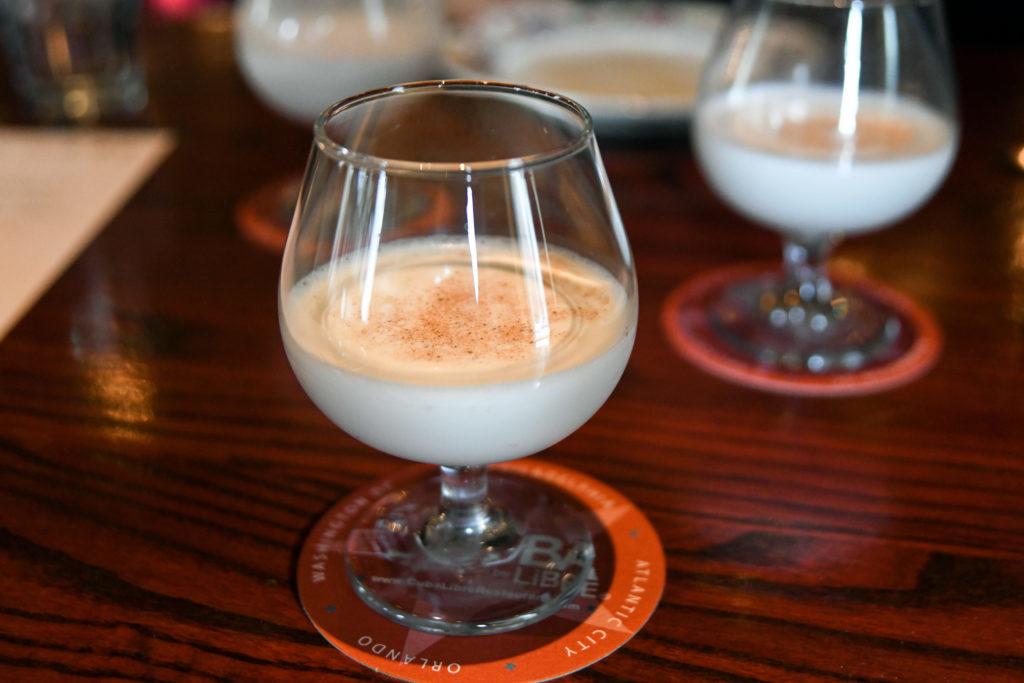 The El Coquito ($10) at Cuba Libre is made with rum, coconut milk and condensed milk sweetened with vanilla, cinnamon and cloves.