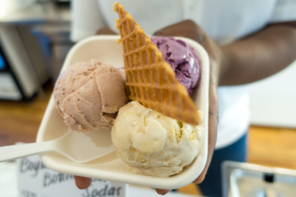 Jenis Splendid Ice Cream, located at 1925 14th St. NW., is serving the perfect pre-holiday treat with their gooey butter cake flavor.