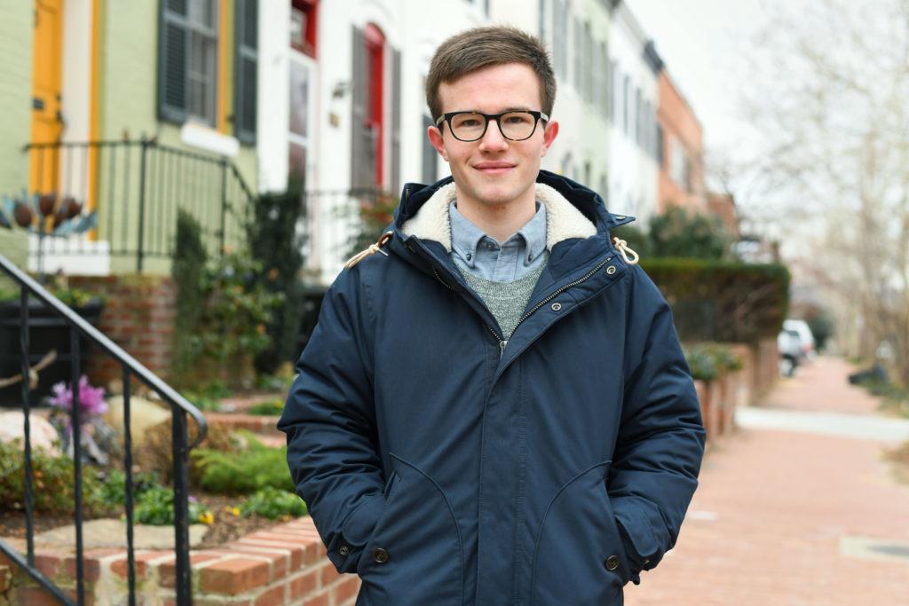 James Harnett, who is double majoring in computer science and political science, is campaigning for a position on the Foggy Bottom and West End Advisory Neighborhood Commission.