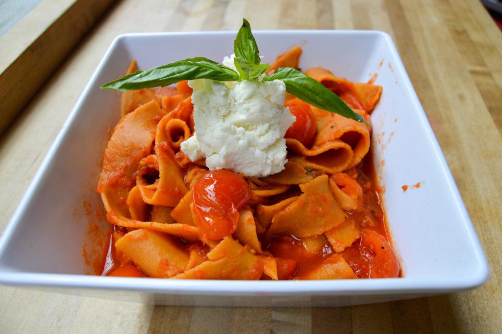 At Cucina Al Volo inside Union Market, try pairing the tomato and burrata sauce ($15) with pappardelle – a very broad, flat pasta noodle.
