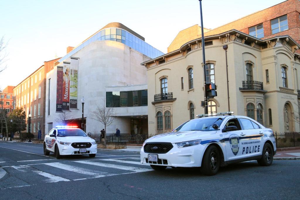 Metropolitan Police Department and University Police Department officers investigated an incident on 21st Street between H and G streets Monday afternoon. 
