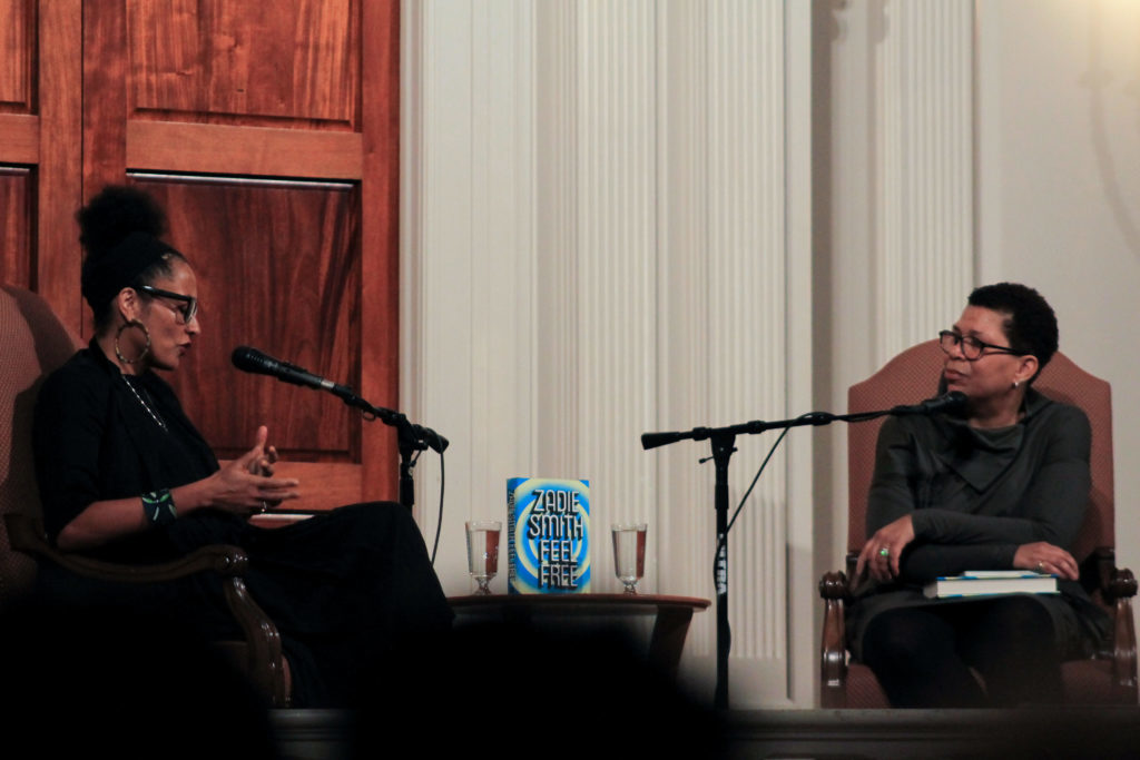 Author Zadie Smith spoke with NPR’s Michel Martin at the Sixth & I Historic Synagogue Tuesday night.