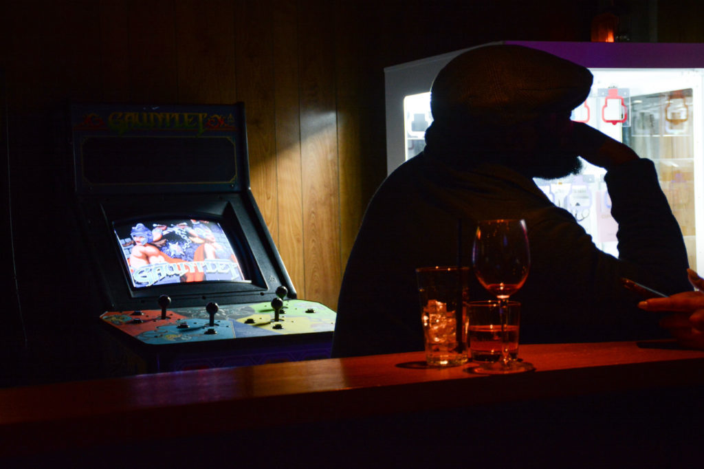 Tetris, Galaga and Ms. Pac-Man are some of the many retro game offerings at Player’s Club, a new bar and arcade located in the basement of 1400 14th St. NW.