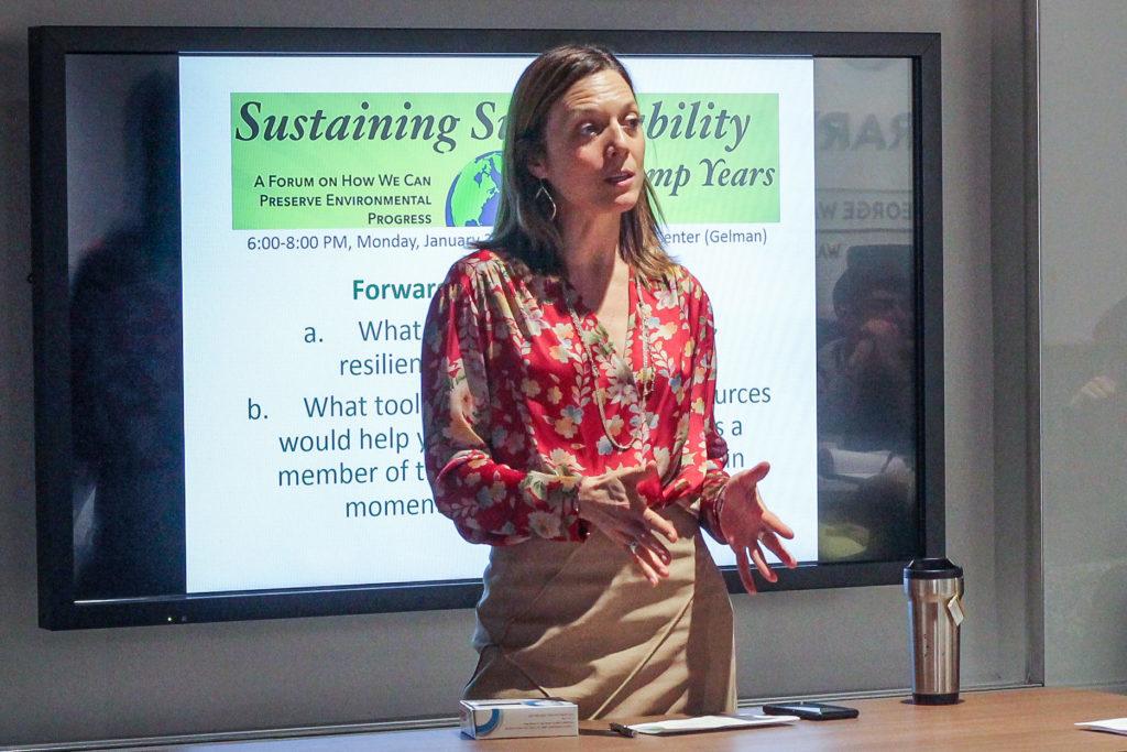 Meghan Chapple, the director of the Office of Sustainability, said the University doesn’t believe that divestment is the sole or best way to mitigate the effects of climate change.