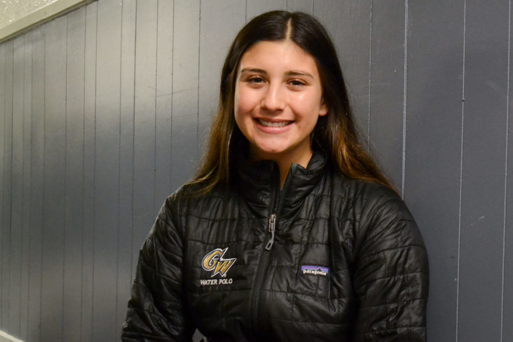 Freshman utility player Alana Ponce leads womens water polo with 42 goals and 58 total points through the first 18 games of her college career.