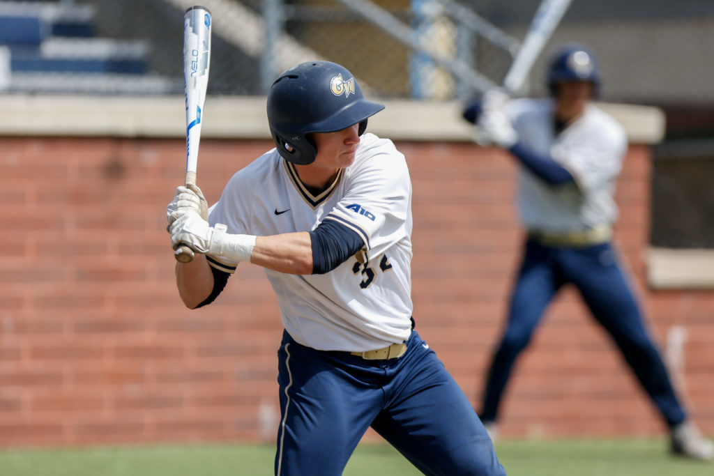 Redshirt freshman Colin Brophy swings at a pitch during a baseball game against North Carolina Central Friday.