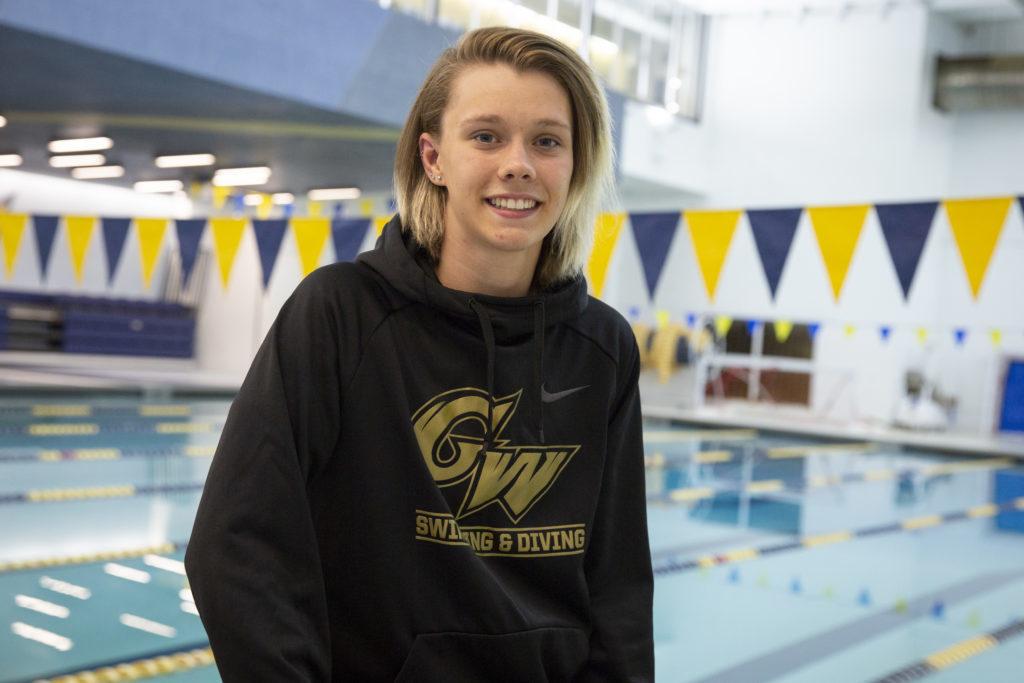 Sophomore Gemma Atherley broke five national swimming records for Jersey at the 2018 Gold Coast Commonwealth Games last week.