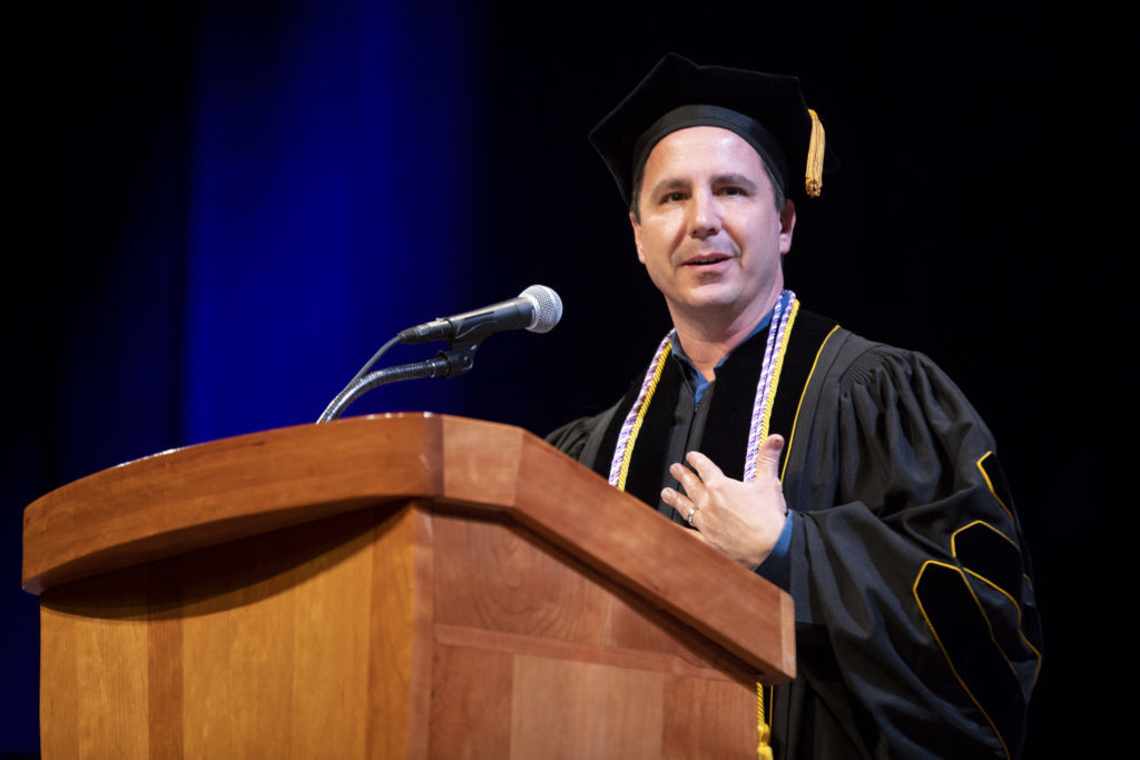 Student speaker Troy Betts told School of Nursing graduates Saturday that their differences are what makes for some of the most beautiful moments in life.