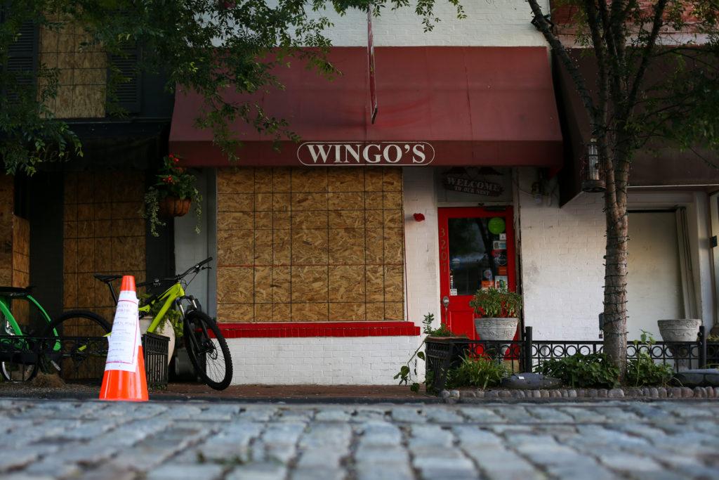 Wingo's, located at 3207 O St. NW, caught on fire Tuesday and will be closed temporarily.