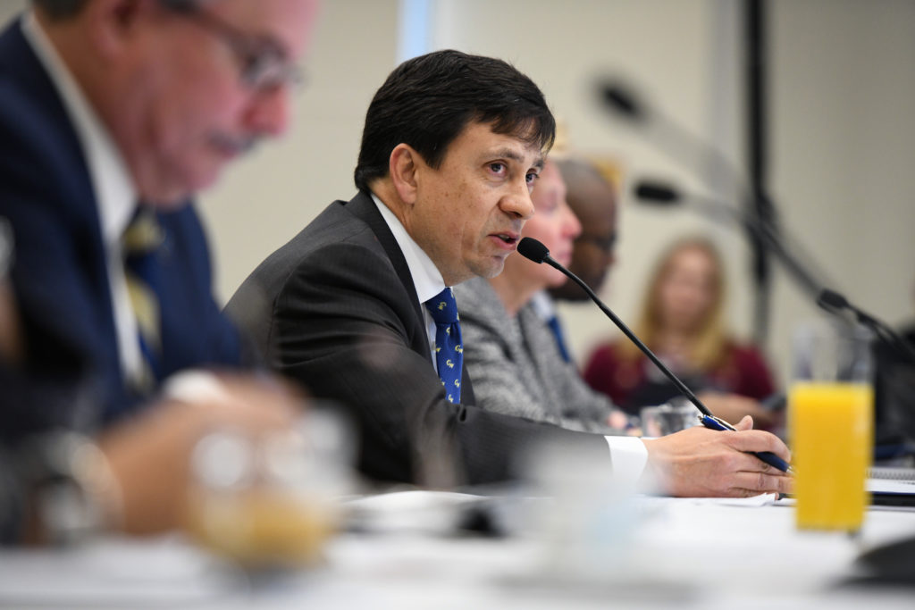 Nelson Carbonell, the chairman of the Board of Trustees, said a new enrollment task force will analyze national trends.