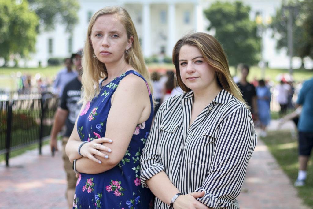 Senior Kendall Keelen and junior Allison Herrity launched an online fundraiser asking people to pledge money to an anti-hate group for every step 