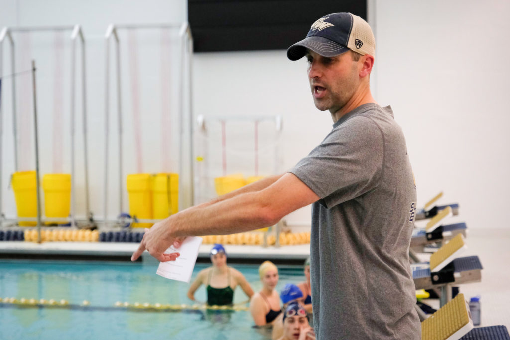 First-year head coach Brian Thomas previously led the womens swimming and diving program at fellow A-10 school St. Bonaventure. 