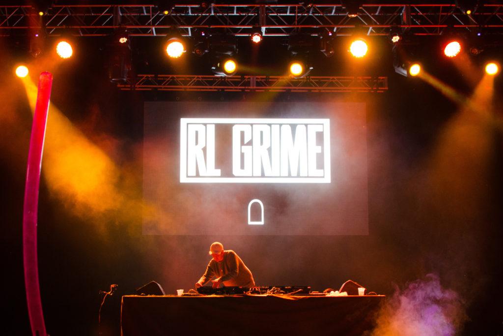 DJ RL Grime performs at Trillectro Festival in 2015. 