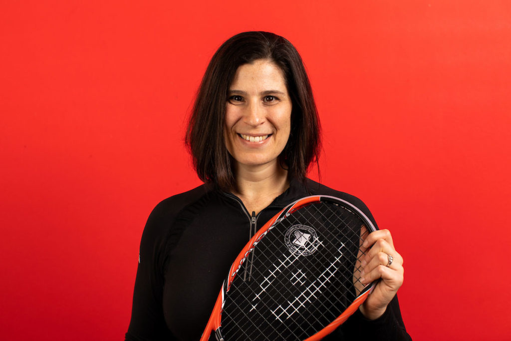 Alumna Abby Markoe has run SquashWise, an organization that promotes higher education opportunities to middle school and high school students in Baltimore through squash, for more than 10 years. 